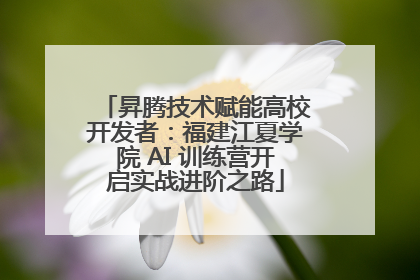 昇腾技术赋能高校开发者：福建江夏学院 AI 训练营开启实战进阶之路