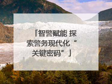智警赋能 探索警务现代化“关键密码”