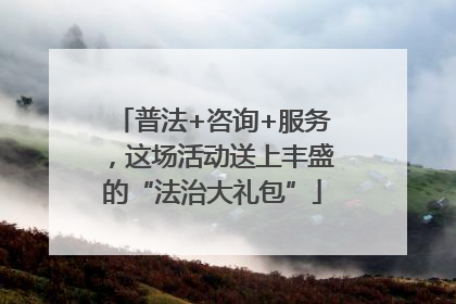 普法+咨询+服务，这场活动送上丰盛的“法治大礼包”
