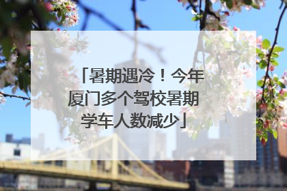 暑期遇冷！今年厦门多个驾校暑期学车人数减少