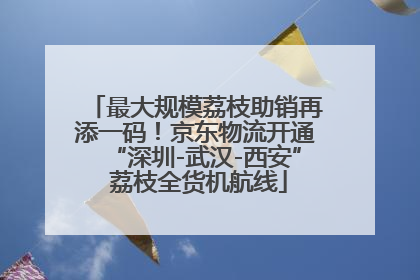 最大规模荔枝助销再添一码！京东物流开通“深圳-武汉-西安” 荔枝全货机航线