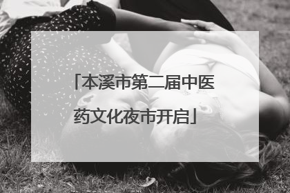 本溪市第二届中医药文化夜市开启