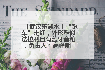 武汉东湖水上“跑车”走红，外形酷似法拉利且有蓝牙音箱，负责人：高峰期一两百人排队
