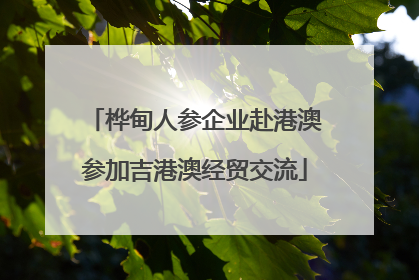 桦甸人参企业赴港澳参加吉港澳经贸交流