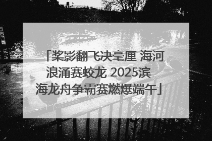 桨影翻飞决毫厘 海河浪涌赛蛟龙 2025滨海龙舟争霸赛燃爆端午