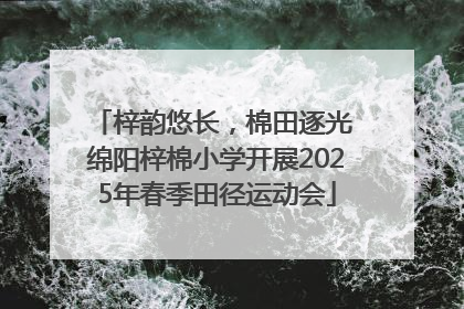 梓韵悠长，棉田逐光 绵阳梓棉小学开展2025年春季田径运动会