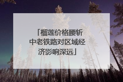 榴莲价格腰斩 中老铁路对区域经济影响深远