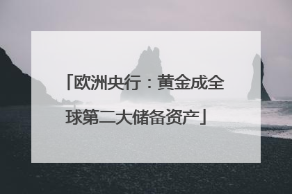 欧洲央行：黄金成全球第二大储备资产