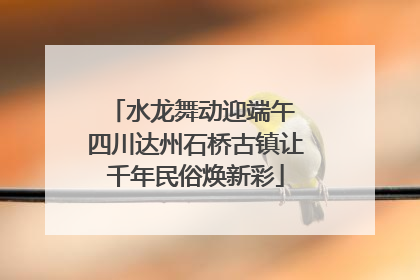 水龙舞动迎端午 四川达州石桥古镇让千年民俗焕新彩