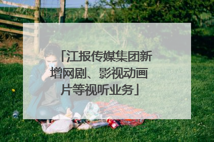 江报传媒集团新增网剧、影视动画片等视听业务