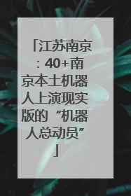 江苏南京：40+南京本土机器人上演现实版的“机器人总动员”