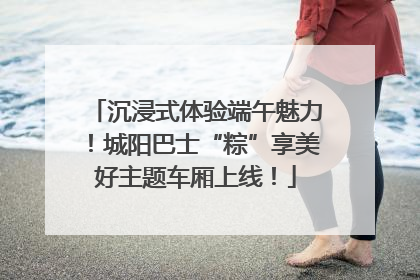 沉浸式体验端午魅力！城阳巴士“粽”享美好主题车厢上线！