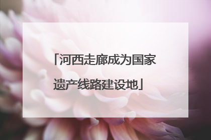 河西走廊成为国家遗产线路建设地