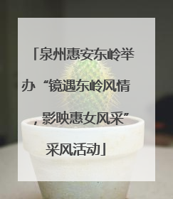 泉州惠安东岭举办“镜遇东岭风情，影映惠女风采”采风活动