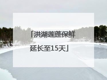 洪湖莲蓬保鲜延长至15天