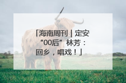 海南周刊｜定安“00后”林芳：回乡，唱戏！