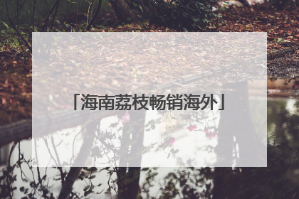 海南荔枝畅销海外