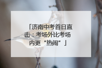 济南中考首日直击：考场外比考场内更“热闹”