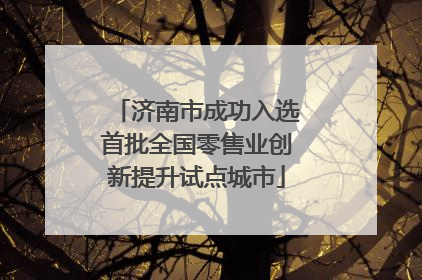 济南市成功入选首批全国零售业创新提升试点城市