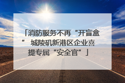 消防服务不再“开盲盒” 城陵矶新港区企业喜提专属“安全官”