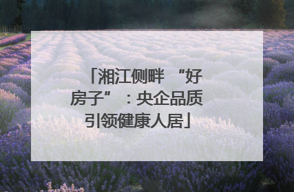 湘江侧畔 “好房子”：央企品质引领健康人居