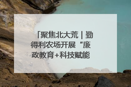 聚焦北大荒｜勤得利农场开展“廉政教育+科技赋能”主题党日活动