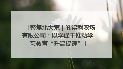 聚焦北大荒｜勤得利农场有限公司：以学促干推动学习教育“升温提速”