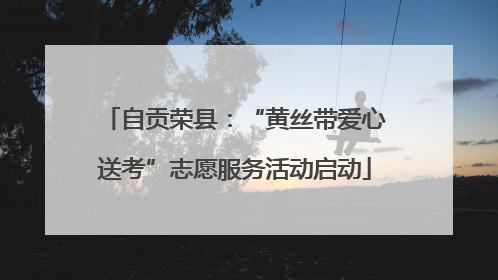 自贡荣县：“黄丝带爱心送考”志愿服务活动启动
