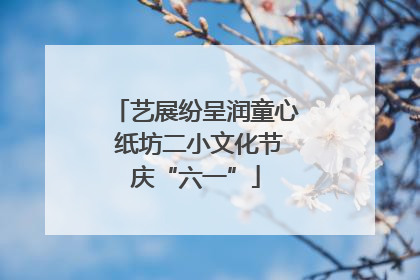 艺展纷呈润童心 纸坊二小文化节庆“六一”