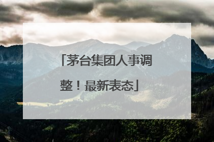 茅台集团人事调整！最新表态