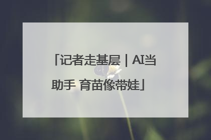 记者走基层｜AI当助手 育苗像带娃