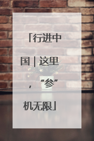 行进中国|这里,“参”机无限