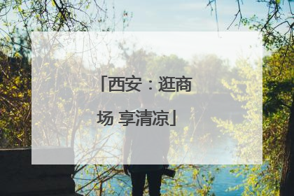 西安：逛商场 享清凉