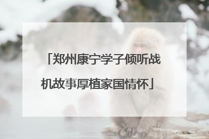 郑州康宁学子倾听战机故事厚植家国情怀