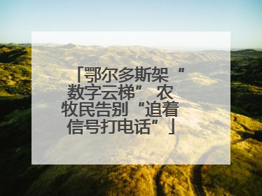 鄂尔多斯架“数字云梯” 农牧民告别“追着信号打电话”