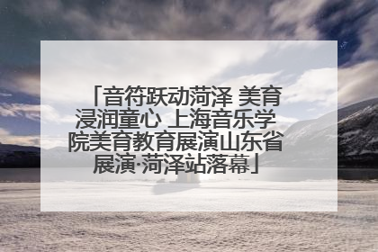 音符跃动菏泽 美育浸润童心 上海音乐学院美育教育展演山东省展演·菏泽站落幕
