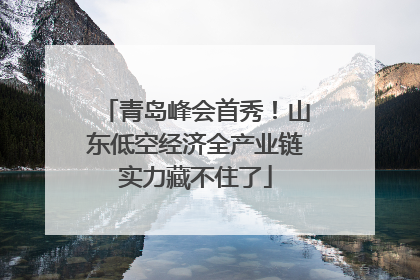 青岛峰会首秀！山东低空经济全产业链实力藏不住了