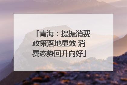 青海：提振消费政策落地显效 消费态势回升向好