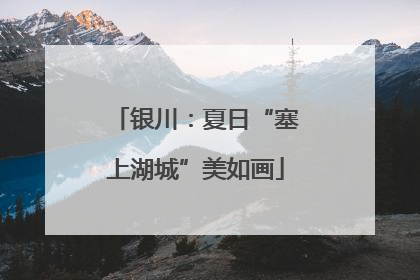 银川：夏日“塞上湖城”美如画