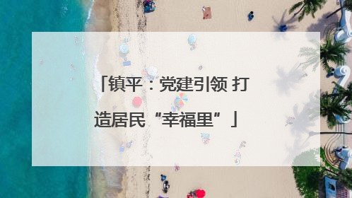 镇平：党建引领 打造居民“幸福里”