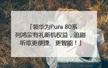 领华为Pura 80系列鸿蒙有礼新机权益，追剧听歌更便捷、更智能！