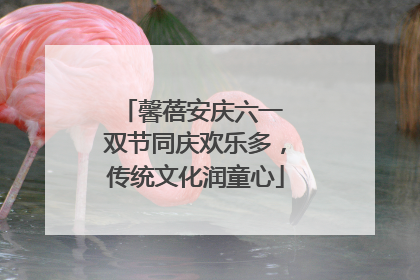 馨蓓安庆六一 双节同庆欢乐多，传统文化润童心