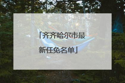 齐齐哈尔市最新任免名单
