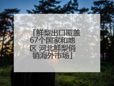 鲜梨出口覆盖67个国家和地区 河北鲜梨俏销海外市场