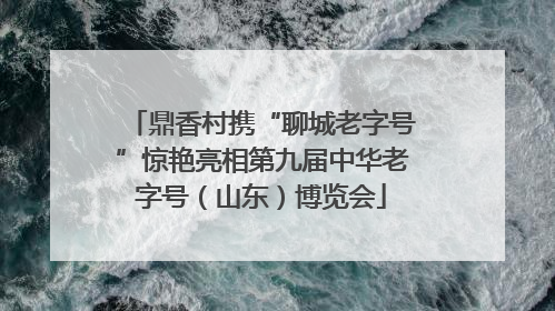 鼎香村携“聊城老字号”惊艳亮相第九届中华老字号（山东）博览会