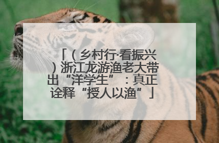 （乡村行·看振兴）浙江龙游渔老大带出“洋学生”：真正诠释“授人以渔”