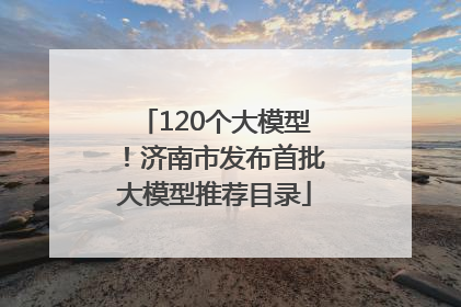 120个大模型！济南市发布首批大模型推荐目录