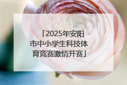 2025年安阳市中小学生科技体育竞赛激情开赛