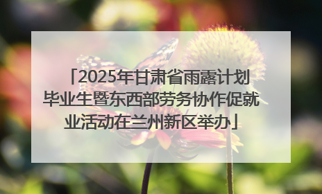 2025年甘肃省雨露计划毕业生暨东西部劳务协作促就业活动在兰州新区举办