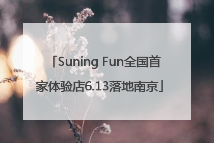 Suning Fun全国首家体验店6.13落地南京